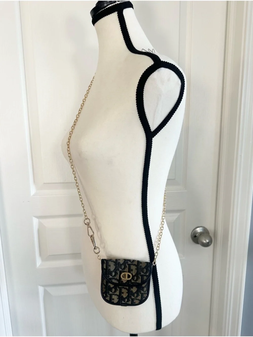 💙 Christian Dior Vintage Trotter Coin Pouch - Authentic